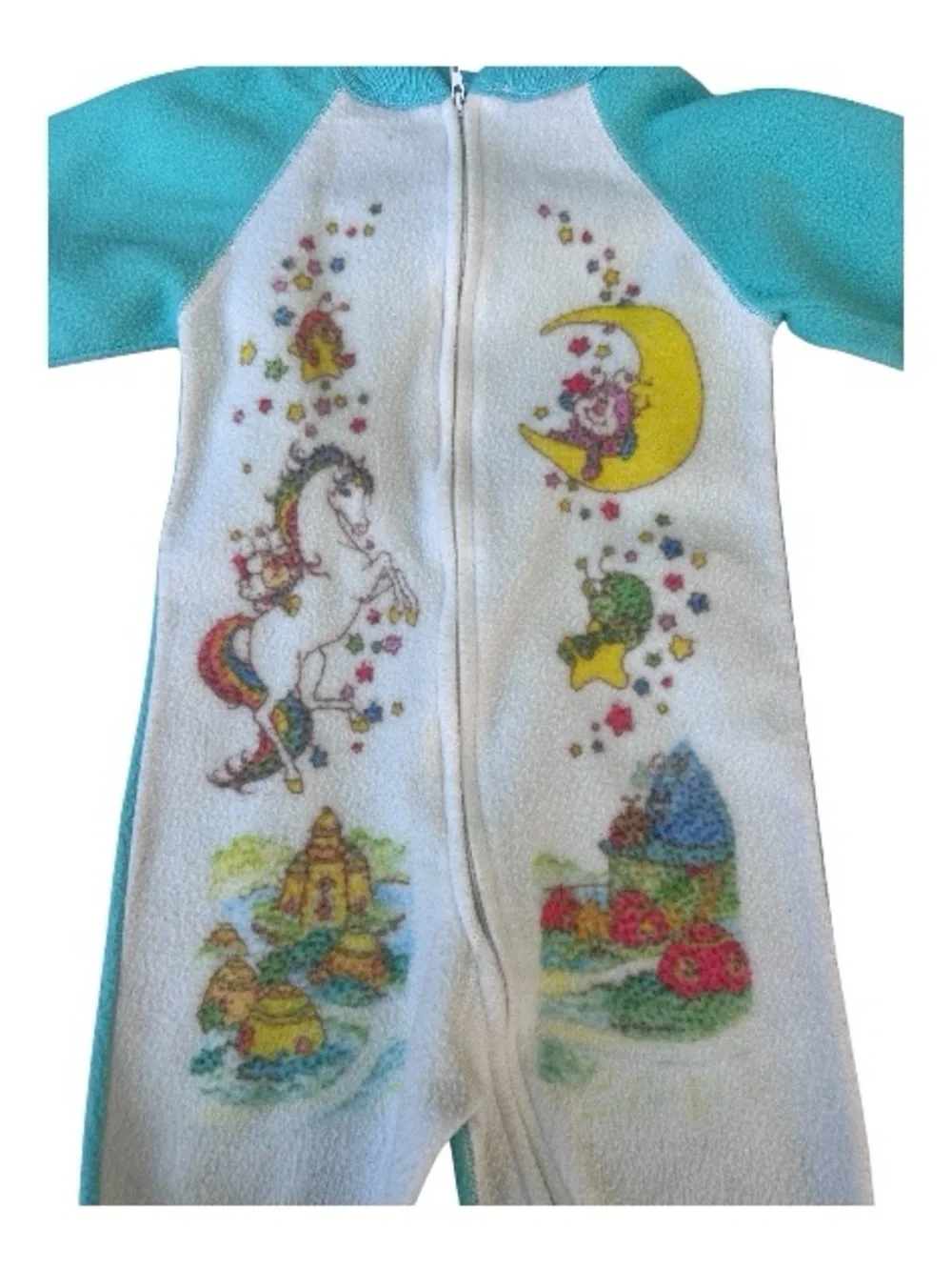 Vintage Rainbow Bright Footed Pajamas
